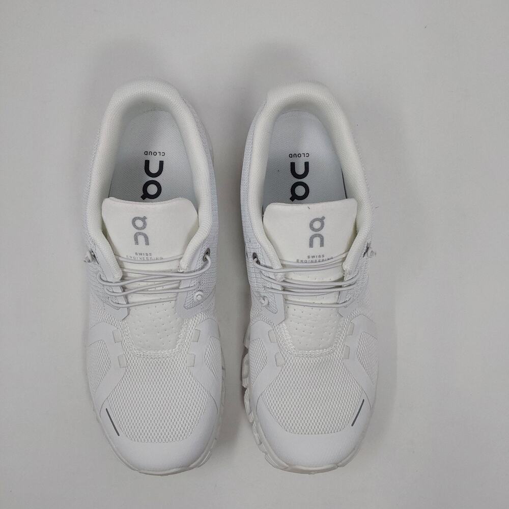 On Running Cloud 5 All White Womens Athletic Shoes New - Picture 4 of 16